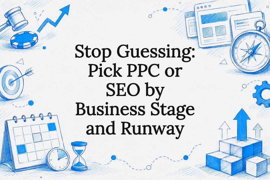 Stop Guessing: Pick PPC or SEO by Business Stage and Runway