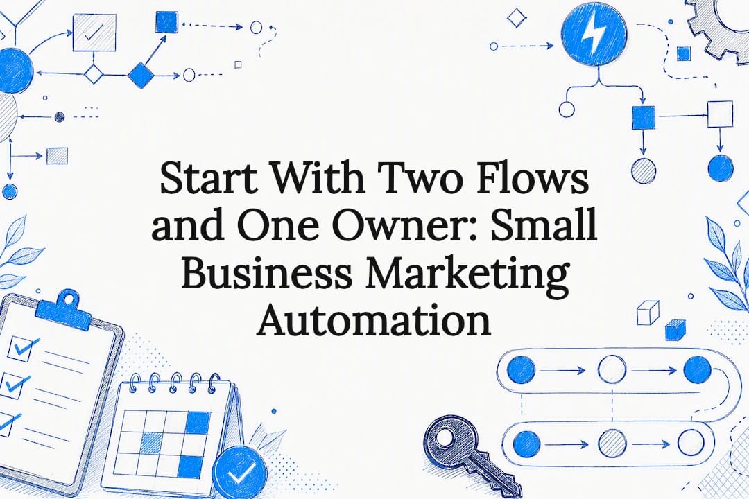 Start With Two Flows and One Owner: Small Business Marketing Automation