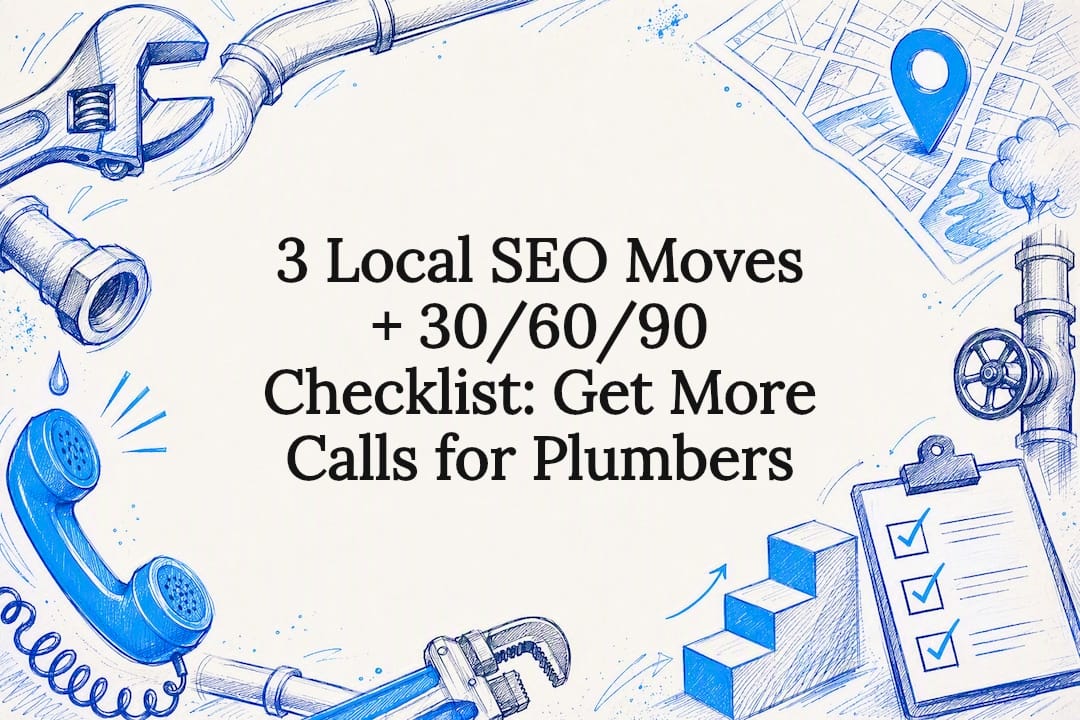 3 Local SEO Moves + 30/60/90 Checklist: Get More Calls for Plumbers