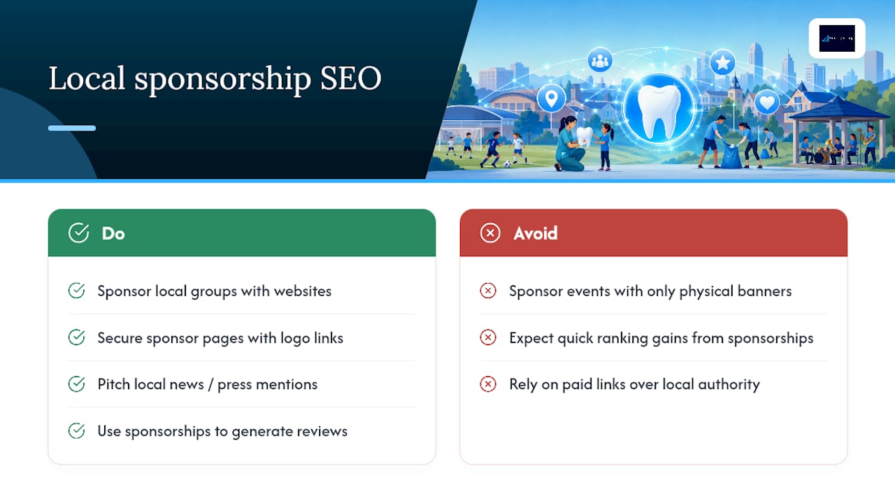 Leveraging Local Sponsorships and Community Involvement for SEO — overview diagram