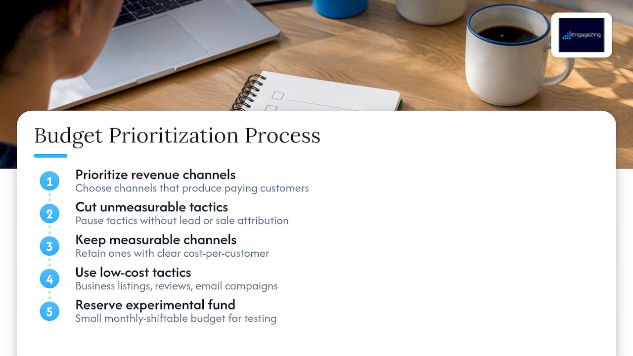 Marketing budget prioritization flow