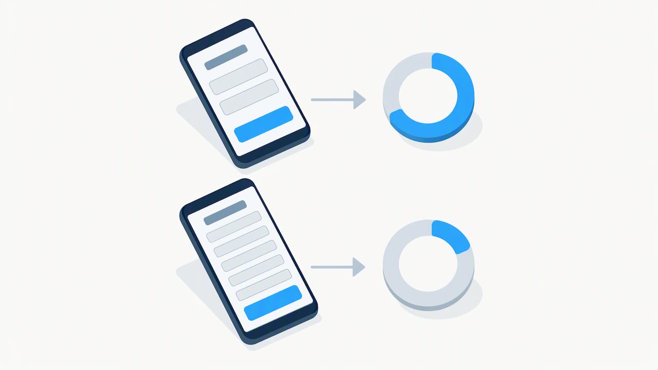 Short and long lead form comparison illustration
