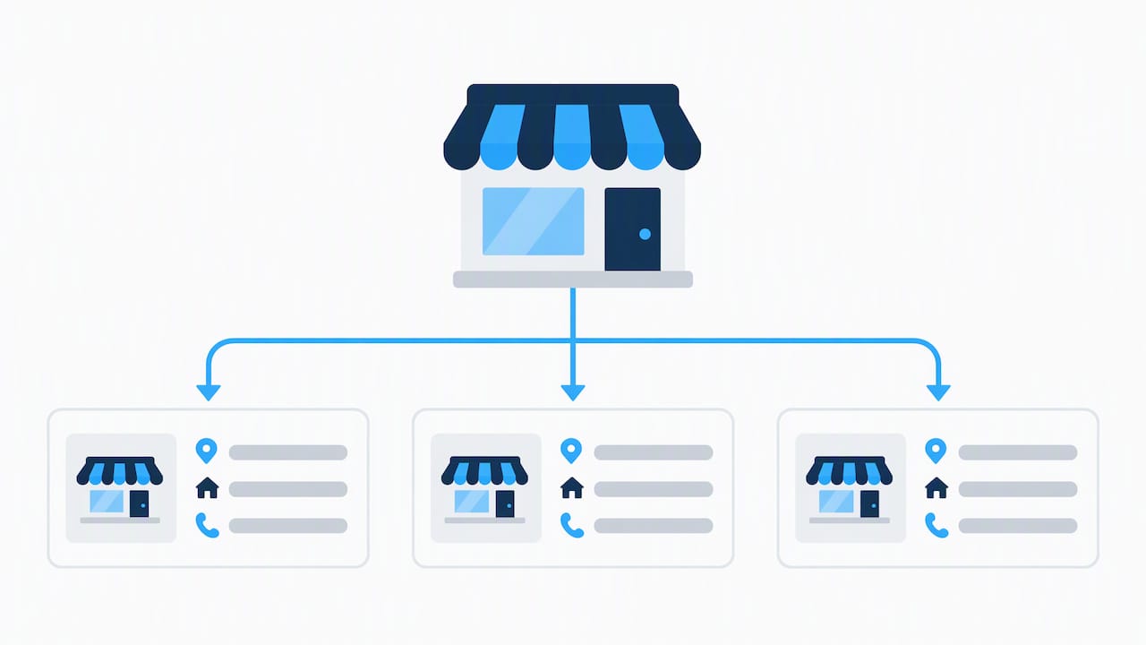 Matching business details across local listings